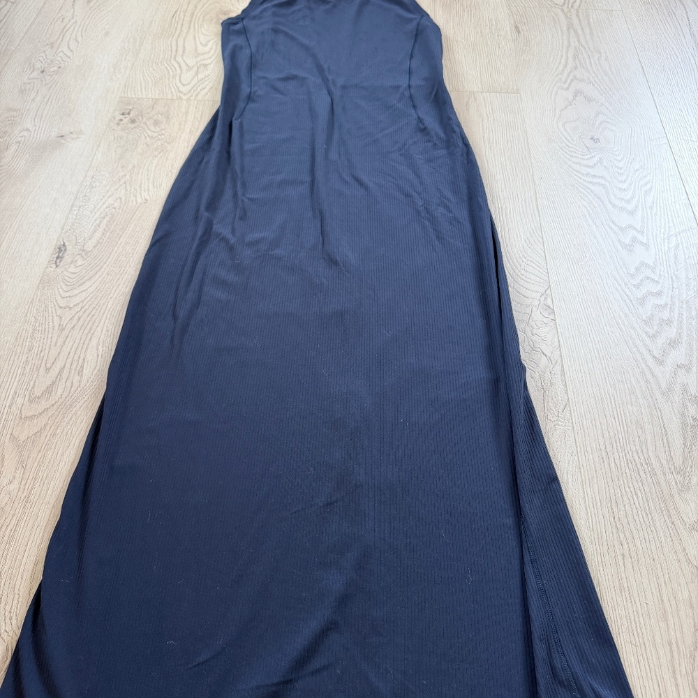 Lululemon -All Aligned Ribbed Midi Dress Navy Blue Sz. 6 - Picture 3 of 7